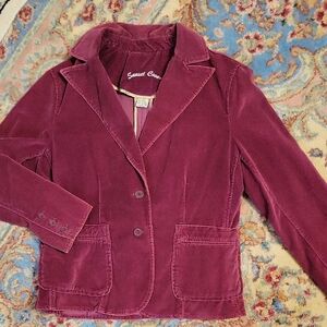 Sunset Cove Women's Plum Blazer, 100% Cotton Algadon
